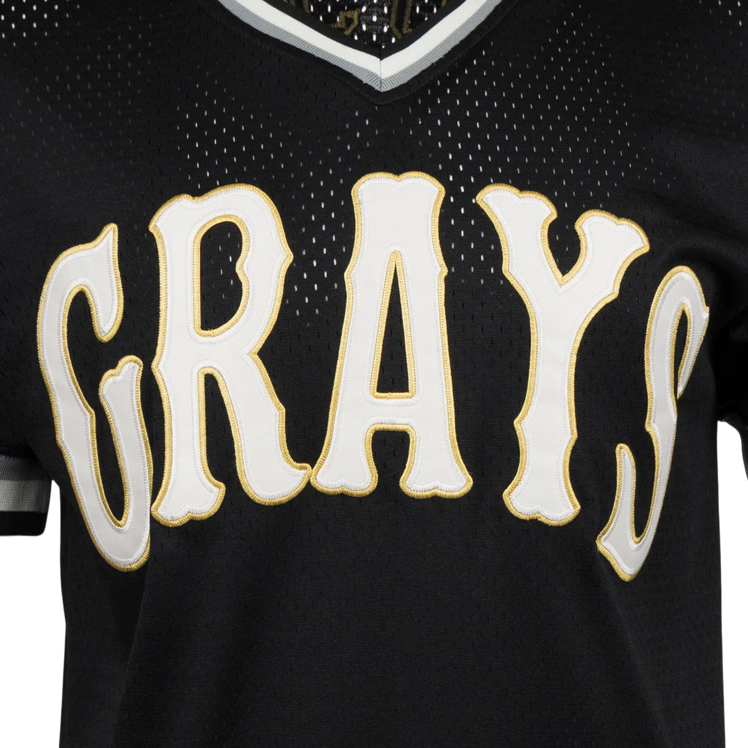 COMMEMORATIVE JOSH GIBSON HOMESTEAD GRAYS NL V-NECK MESH JERSEY